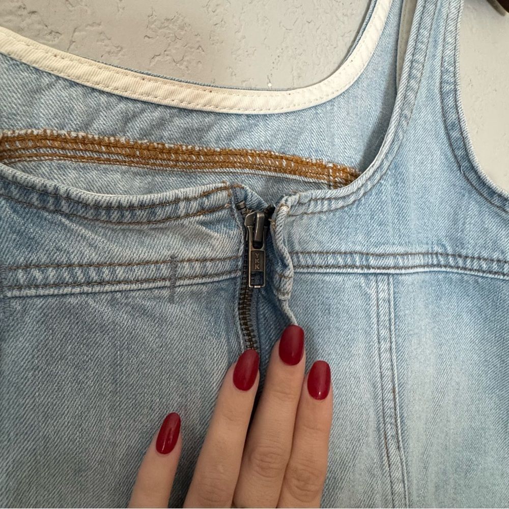 Madewell Light Blue Denim Shift Dress - Picture 6 of 8